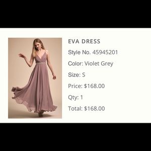 BHLDN Ava Gown in Violet Gray
